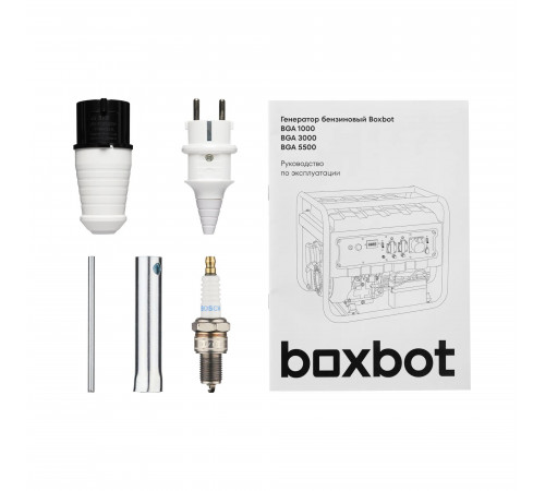 Генератор бензиновый Boxbot, 5.5 кВт, 25 л, розетки 2*16A + 1*32A, клеммы ~230 В, свеча BOSCH, BGA 5500