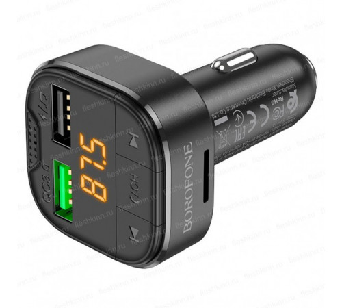 FM-модулятор Borofone BC43 (BT, microSD, 2xUSB)
