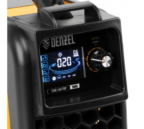 Аппарат инверторный дуговой сварки SDM-160 Top, 160 А, ПВ 80% Denzel 94354