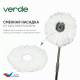 Швабра с отжимом и ведром для мытья полов комплект для уборки Spin Mop VERDE 16 литров оливковый