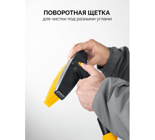 Телескопическая щётка от снега со скребком автомобильная 775-1000 мм Stayer 61046