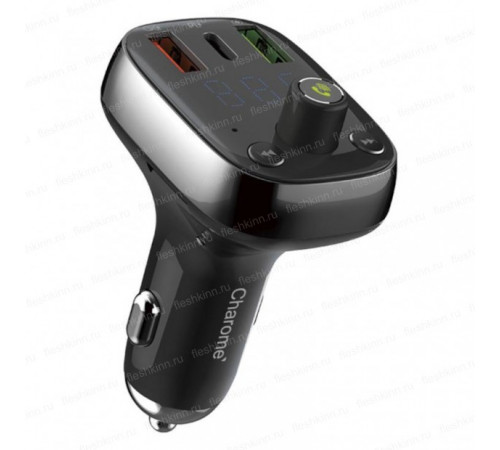 FM-модулятор Charome C2 (BT, 2xUSB, 1xUSB-C), чёрный