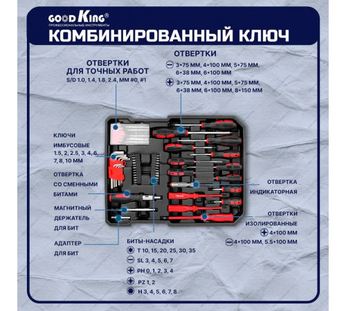 Набор инструментов 399 предметов GOODKING