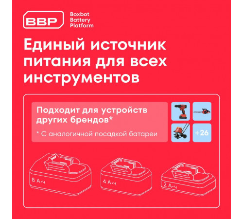 Снегоуборщик аккумуляторный Boxbot AS 402, бесщеточный