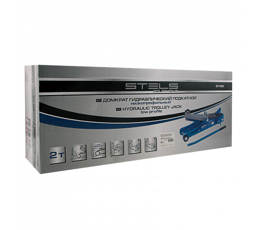 Домкрат гидравлический подкатной 2 т Low Profile 80-380 мм Stels 51129