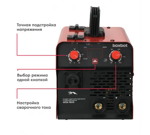 Сварочный полуавтомат Boxbot WSA 160G: универсальный аппарат для MIG/MAG/MMA сварки с проволокой в комплекте