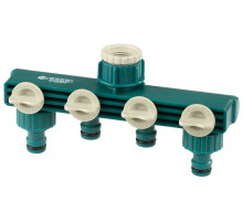 Распределитель четырехканальный пластиковый 1/2x3/4 Raco Original 4250-55258C