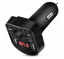 FM-модулятор NoName M9BK (BT, microSD, 2xUSB)