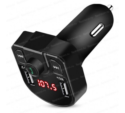 FM-модулятор NoName M9BK (BT, microSD, 2xUSB)