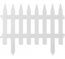 Забор декоративный 28x300 см белый Grinda 422201-W