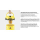 Профессиональный бытовой пылесос / Хозяйственный пылесос Karcher WD 2 Plus V-12/4/18 с контейнером-пылесборником / шланг 4м (1.628-000.0)