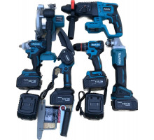Набор аккумуляторных инструментов 6в1 Makita