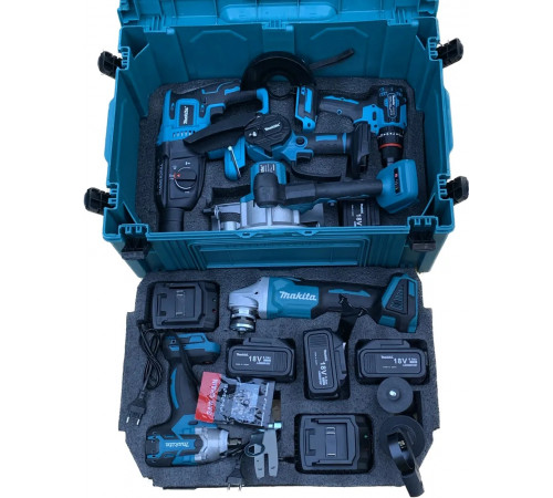 Набор аккумуляторных инструментов 6в1 Makita