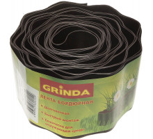 Лента бордюрная 10 см 9 м коричневая Grinda 422247-10