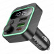 FM-модулятор Hoco E85 (BT, 2xUSB, 1xUSB-C), чёрный